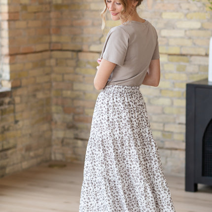 Harlow Tiered Floral Midi Skirt - FINAL SALE