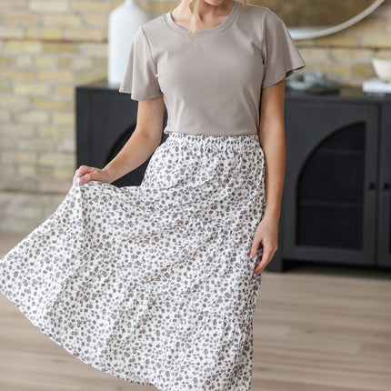 Harlow Tiered Floral Midi Skirt - FINAL SALE