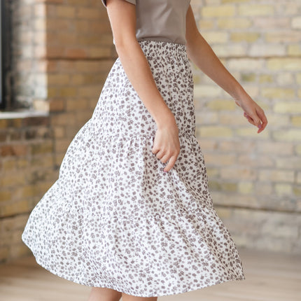 Harlow Tiered Floral Midi Skirt - FINAL SALE