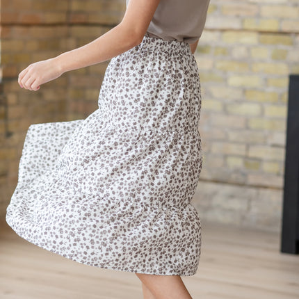 Harlow Tiered Floral Midi Skirt - FINAL SALE