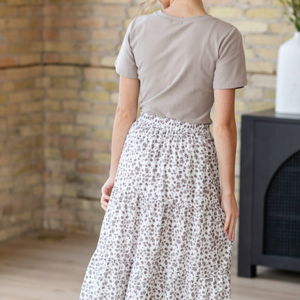 Harlow Tiered Floral Midi Skirt - FINAL SALE