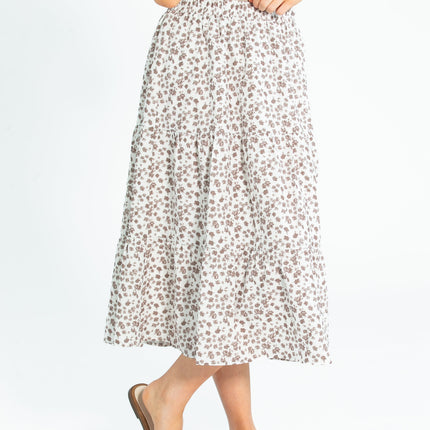 Harlow Tiered Floral Midi Skirt - FINAL SALE
