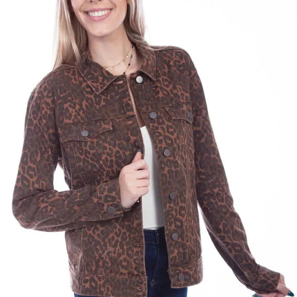 Honey Creek Leopard Denim - Womens Jacket