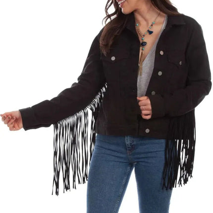 Honey Creek Denim Fringe - Womens Jacket