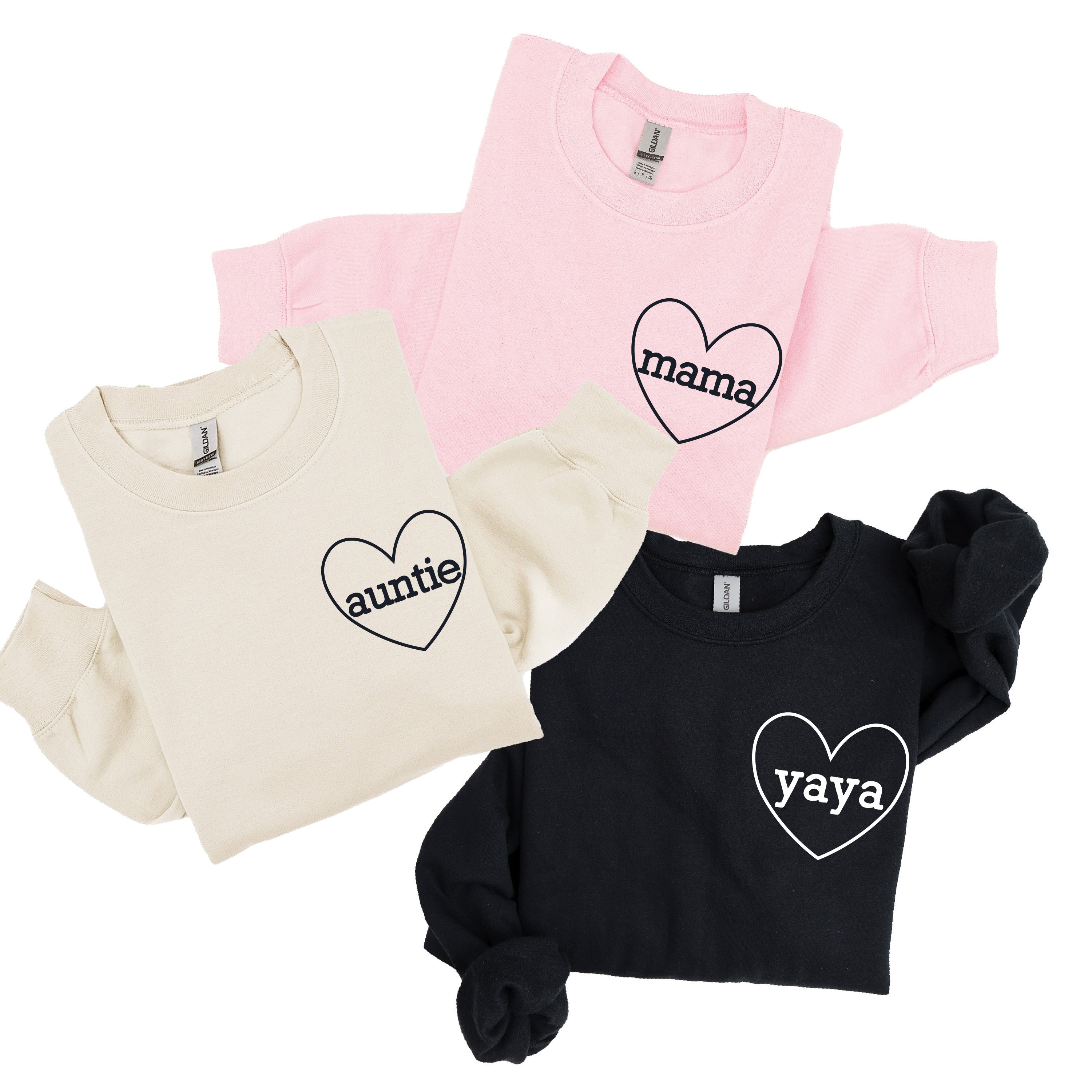"______ (Heart Around) - (Choose Your Grandma Name)" - BASIC Fleece