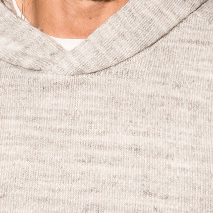 Men's Soft Knit Melange Pullover Hoodie