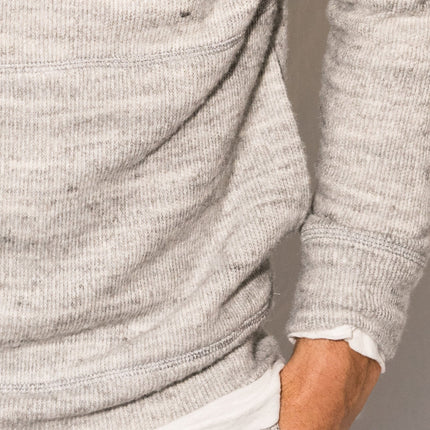 Men's Soft Knit Melange Pullover Hoodie