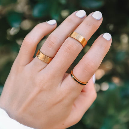Highs and Lows Matte Gold Ring