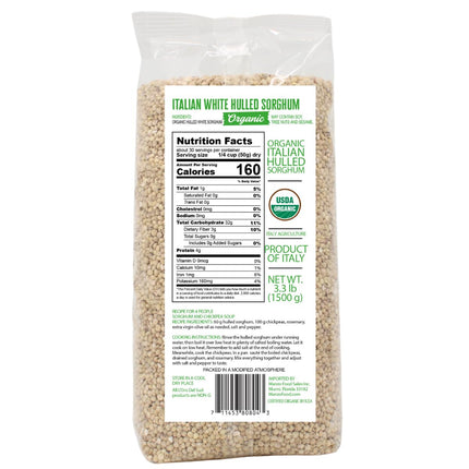 L’Oro Del Sud, Organic Italian White Hulled Sorghum, 52.9 oz (1.5 kg)