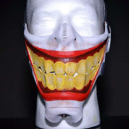 Smiling Handmade Genuine Leather Riding Mask