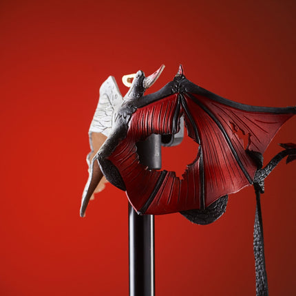 Angel Devil Handmade Genuine Leather Mask in Red and White for Masquerades Halloween or Cosplay- Good vs. Evil
