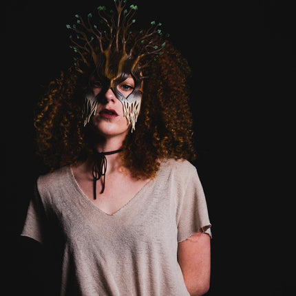 Summer - Handmade Genuine Leather Mask