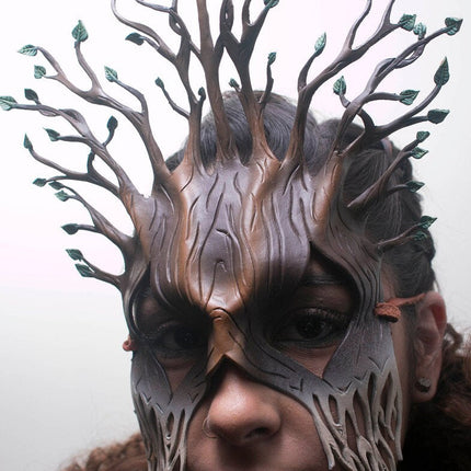 Summer - Handmade Genuine Leather Mask