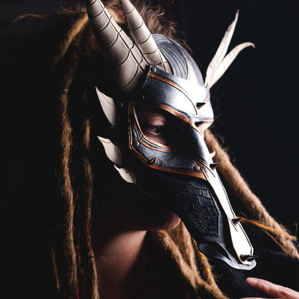 Dragon Handmade Genuine Leather Mask