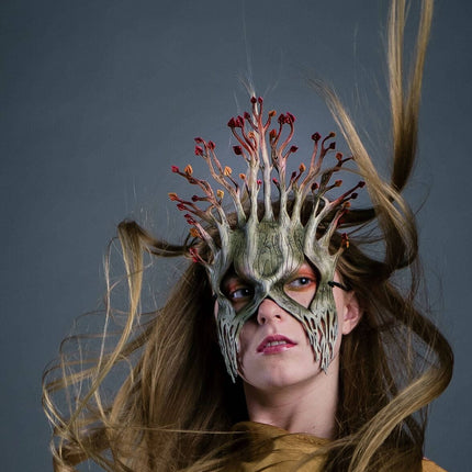 Fall - Handmade Genuine Leather Mask