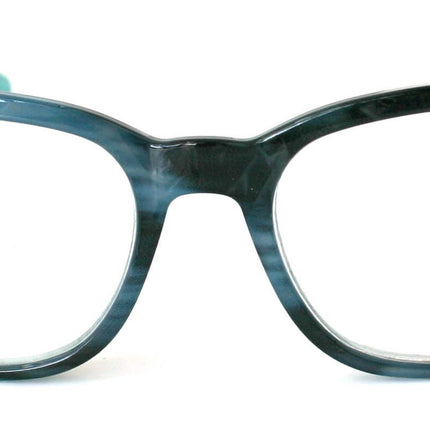 Coral, (Bling) Reading Glasses 4 Women W (Aquamarine, Black Diamond)Genuine European Crystals.(Teal Blue) Marble Pattern Frame.
