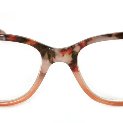 Aya, (Bling) Women Reading Glasses Adorned W ( Cooper, Light Colorado) Genuine European Crystals. +1.25.. +3 Square  NY Fifth Avenue