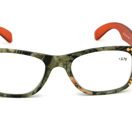The Forester, (Bling) Reading Glasses For Women W (Light Colorado, Cooper)Genuine European Crystals. +1.25..+3  Camouflage, NY Fifth Avenue