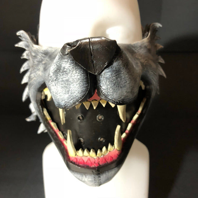 Mouth of the Lycan - Handmade Genuine Leather Riding Mouth Mask