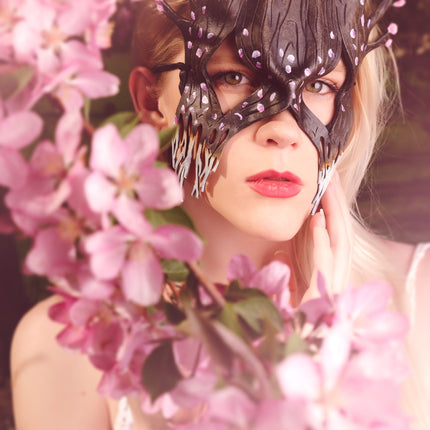 Spring - Handmade Genuine Leather Mask