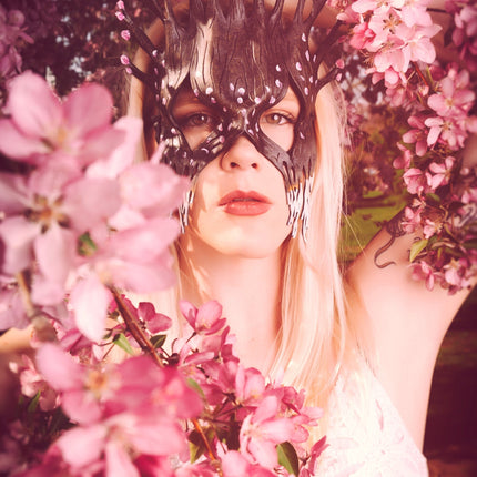 Spring - Handmade Genuine Leather Mask