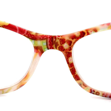 Frida, (Bling) Reading Glasses Women W (Clear, Peridot Green, Rose) Genuine European Crystals. Square Paisley, NY Fifth Avenue.