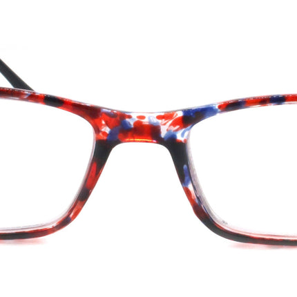 Vienna, (Bling) Women Reading Glasses W (Volcano, Montana Blue)   +1.25 +3 (Tortoise Shell + Red) Frame. NY Fifth Avenue