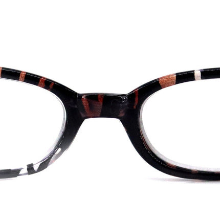 Isabella, (Premium) Reading Glasses, Fashion Reader (Zebra Brown) Animal Print Oval +4 +5 +6 High Magnification NY Fifth Avenue (Wide Frame)