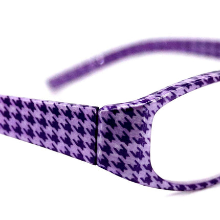 The Scottish, (Premium) Reading Glasses, High End Readers (Purple) Hound Tooth +1.25.. +3 Magnifying Eyeglasses. Houndstooth NY Fifth Avenue