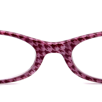 The Scottish, (Premium) Reading Glasses, High End Readers (Pink) Hound Tooth +1.25.. +3 Magnifying Eyeglasses. Houndstooth NY Fifth Avenue