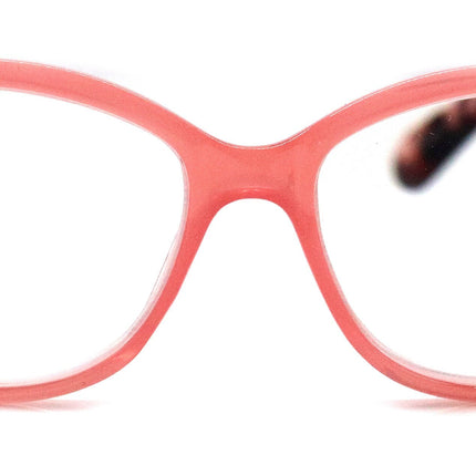 Savannah, (Premium) Reading Glasses, Fashion Reader, Square, (Pink. Brown Tortoise Shell) Spring Temple. Full Reader Lens. NY Fifth Avenue