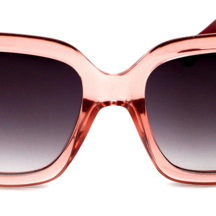 Minnie, (Bling) Women Sunglasses W (L Rose n Rose) Genuine European Crystals (Red) n Polka dot Translucent (Pink) NY Fifth Avenue.