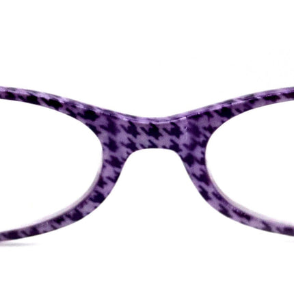The Scottish, (Premium) Reading Glasses, High End Readers (Purple) Hound Tooth +1.25.. +3 Magnifying Eyeglasses. Houndstooth NY Fifth Avenue