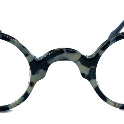 Picasso, (Premium) Reading Glasses, High End Readers +1.25 to +3 Magnifying, Circle optical Frames. Round Tortoise (Black) NY Fifth Avenue.