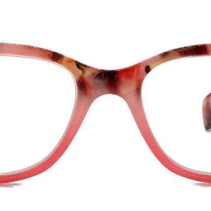 Aya, (Premium) Reading Glasses, High End Fashion Reader,+1.25 to +4 Magnifiers, (Pink n Brown Tortoise) Square Frame. NY Fifth Avenue.