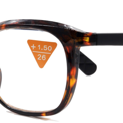 Venus, (Premium) Reading Glasses, High End Readers +1.25..+4 Magnifying glasses, Rectangular. Optical Frame (Tortoise Brown) NY Fifth Avenue