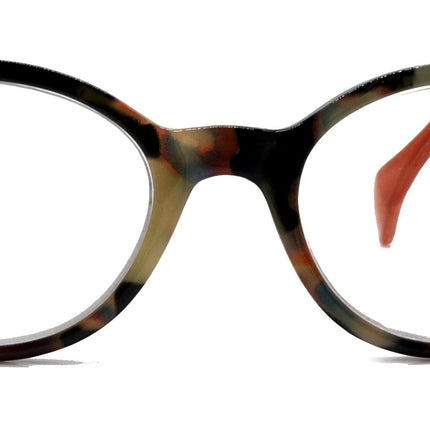 Sally, (Premium) Reading Glasses High End Readers +1.25..+3 Magnifying Glasses, Round Optical Frames (Tortoise Brown Orange) NY Fifth Avenue
