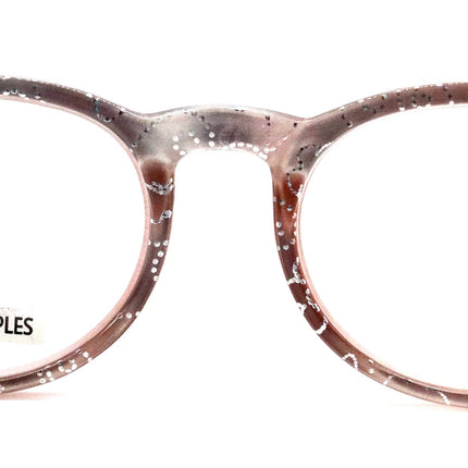 Grace, (Premium) Reading Glasses High End Readers +1.25 ..+3 Magnifying Glasses, Round Frame. (Metallic Silver, Orange) NY Fifth Avenue.