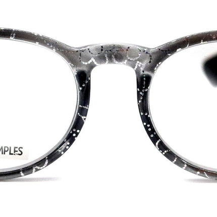 Grace, (Premium) Reading Glasses High End Readers +1.25 ..+3 Magnifying Glasses, Round Frame. (Metallic Silver, Black) NY Fifth Avenue.