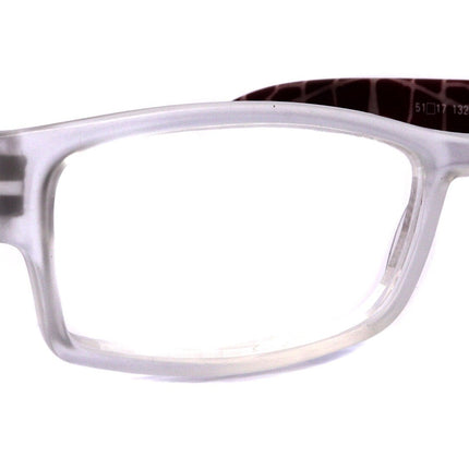 Xena, (Premium) Reading Glasses, Square Readers Clear Frosted +1.25.. +6 High / Strong Magnifying Eyeglasses (Red Giraffe) NY Fifth Avenue