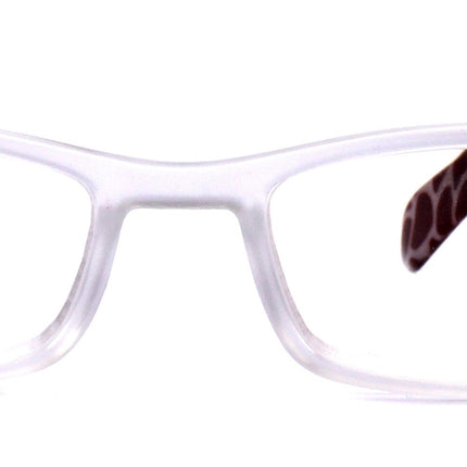 Xena, (Premium) Reading Glasses, Square Readers Clear Frosted +1.25.. +6 High / Strong Magnifying Eyeglasses (Red Giraffe) NY Fifth Avenue