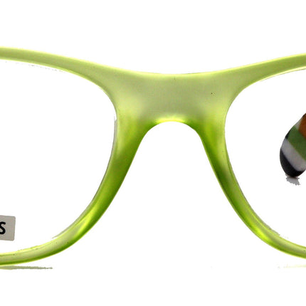 Monet, (Premium) Reading Glasses High End Readers +1 .. +3 Magnifying, Translucent (L Green) Chevron Square. Optical Frame. NY Fifth Avenue.