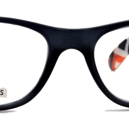 Monet, (Premium) Reading Glasses High End Readers +1 .. +3 Magnifying, (Black) (Orange) Chevron Square. Optical Frame. NY Fifth Avenue.