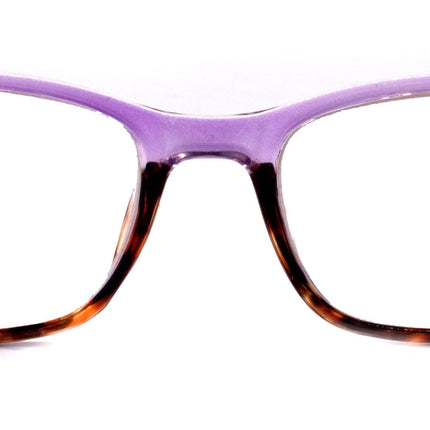 Desiree, (Premium) Reading Glasses High End Reader +1.25..+3 Magnifying Square Style (Purple Tortoise Brown) Optical Frame NY Fifth Avenue
