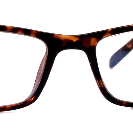 The Hudson, (Premium) Reading Glasses, High End Reading Glass +1.25 to +6 Magnifying (Tortoise Brown) Rectangular Frames. NY Fifth Avenue.