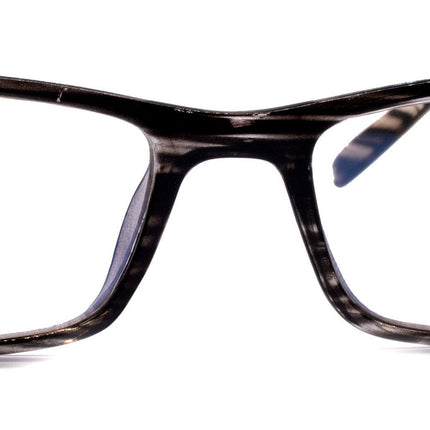 The Hudson, (Premium) Reading Glasses, High End Reading Glass +1.25 to +6 Magnifying. (Grey Black) Rectangular Frames. NY Fifth Avenue.