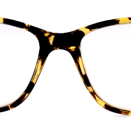 Milan, (Premium) Reading Glasses HighEnd Reader +1.25..+3 Magnifying Optical Square Square Style Tortoise Brown n (Yellow) NY Fifth Avenue