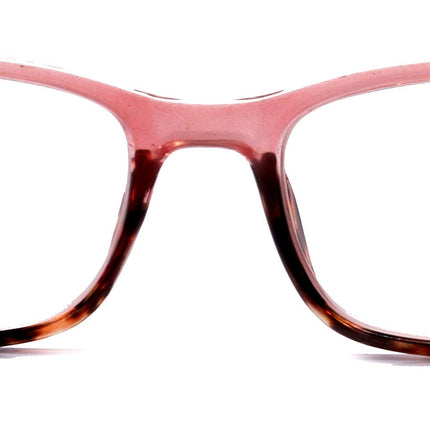 Desiree, (Premium) Reading Glasses, High End Reader +1.25..+3 Magnifying Square Style (Pink Tortoise Brown) Optical Frame. NY Fifth Avenue