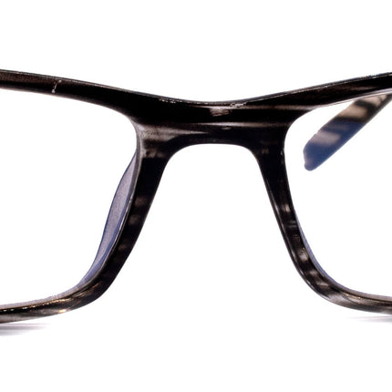 The Hudson, (Blue Light Glasses) AR Coating (Anti Glare) (Black Stripes) Reading Glasses, No prescription, Gamers (Square) NY Fifth Avenue