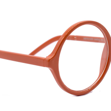 Mabel, (Premium) True Round vintage Reading Glasses (Orange) Circle Eye, Medium,  NY Fifth Avenue
